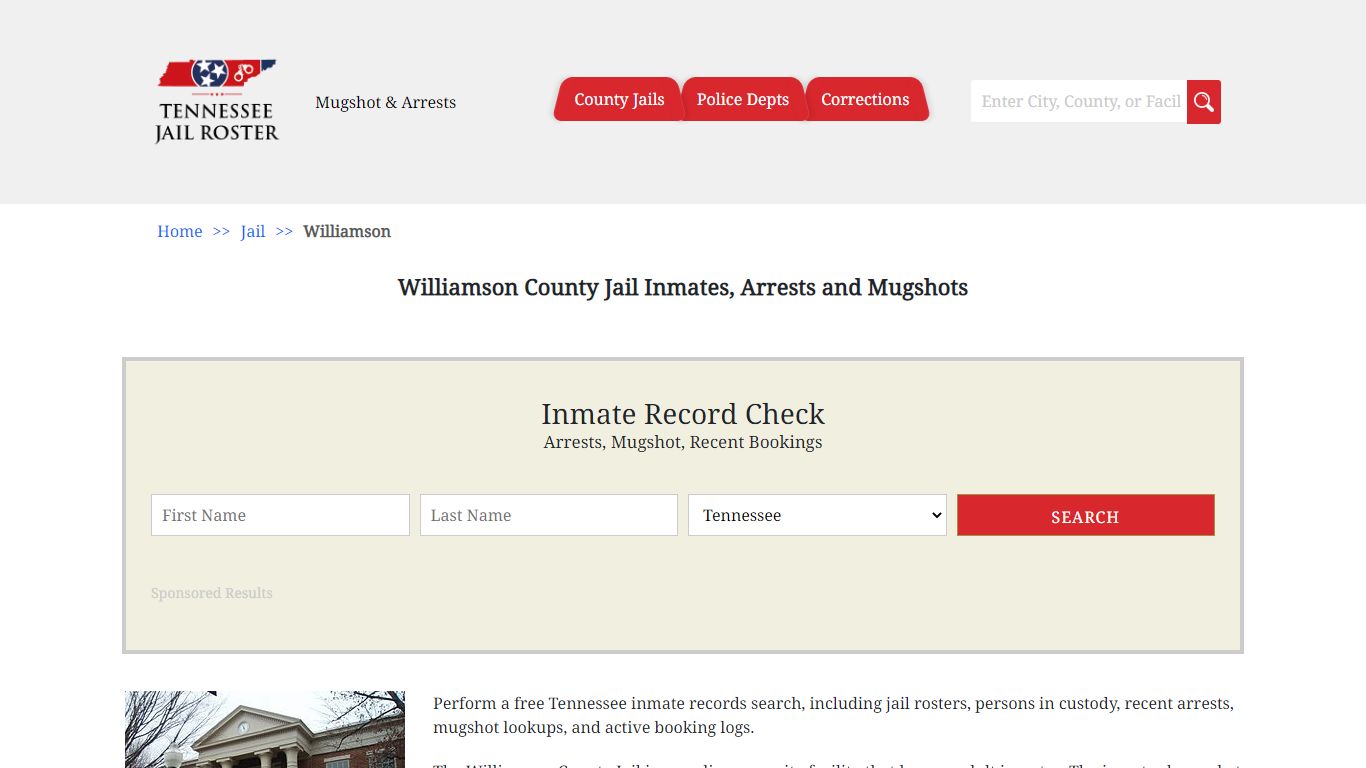 Williamson County Jail Inmates, Arrests and Mugshots