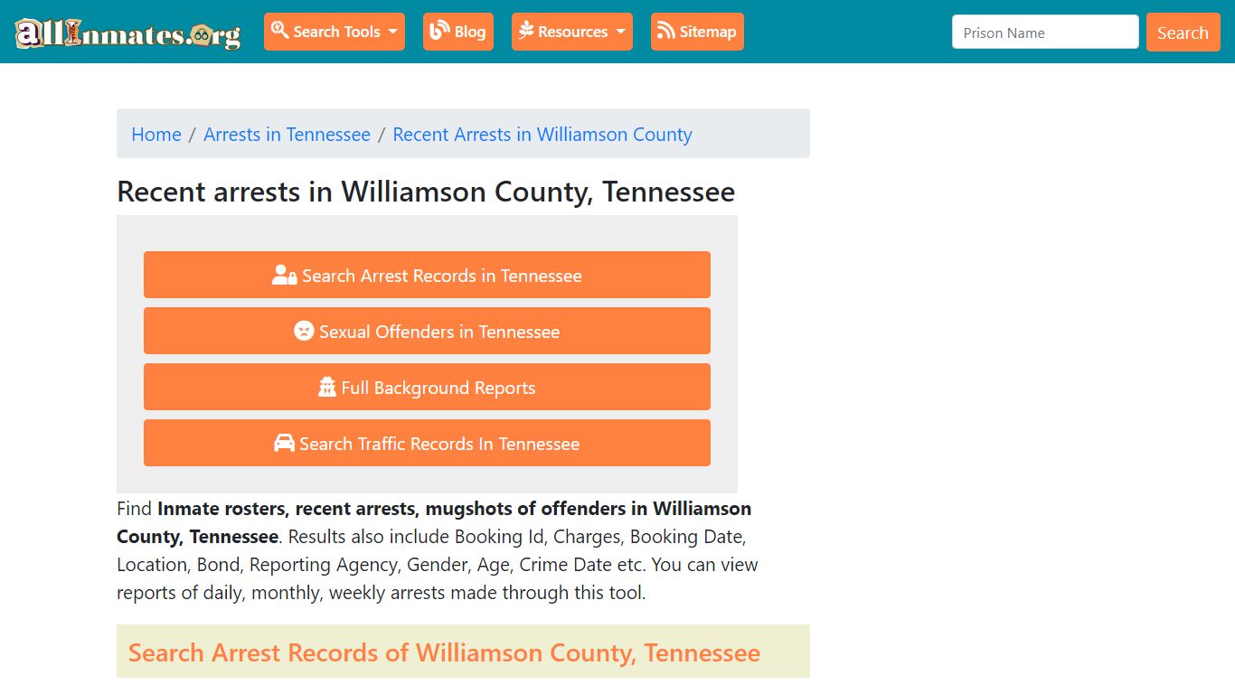 Recent arrests in Williamson County, Tennessee | Mugshots, Rosters ...